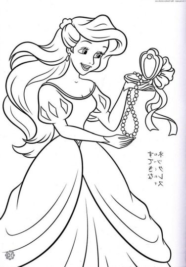 free printable disney princess christmas coloring pages